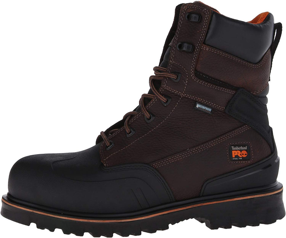 Timberland PRO Rigmaster XT Botas de trabajo impermeables con puntera de acero para hombre de 8 pulgadas