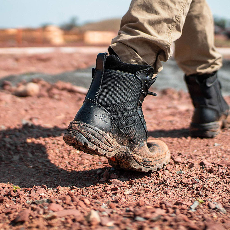 Maelstrom TAC FORCE botas de trabajo tácticas militares, con cierre, de 8 pulgadas