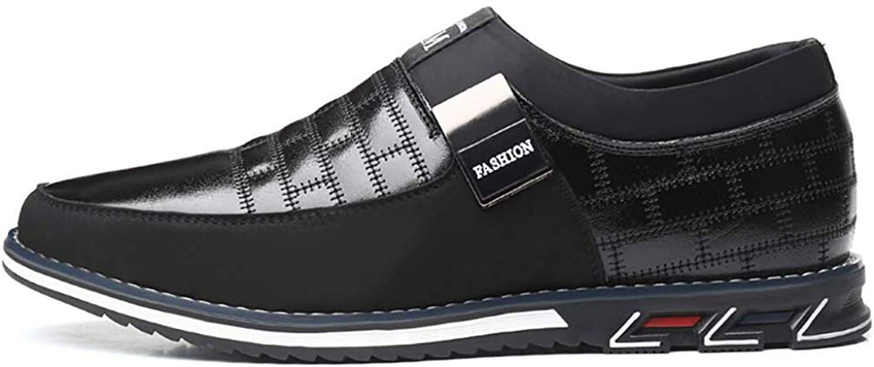 COSIDRAM - Mocasines de piel auténtica transpirables para hombre, estilo informal, para conducir, color negro y marrón, para hombres y mujeres, para trabajo, oficina o al aire libre