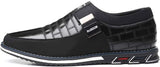 COSIDRAM - Mocasines de piel auténtica transpirables para hombre, estilo informal, para conducir, color negro y marrón, para hombres y mujeres, para trabajo, oficina o al aire libre