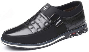 COSIDRAM - Mocasines de piel auténtica transpirables para hombre, estilo informal, para conducir, color negro y marrón, para hombres y mujeres, para trabajo, oficina o al aire libre