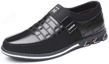 COSIDRAM - Mocasines de piel auténtica transpirables para hombre, estilo informal, para conducir, color negro y marrón, para hombres y mujeres, para trabajo, oficina o al aire libre