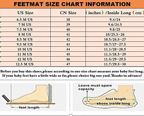 Feetmat - Zapatillas de deporte para hombre de malla antideslizante, ligeras, transpirables, deportivas, para correr, caminar, tenis