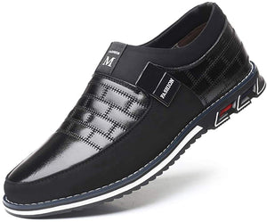 COSIDRAM - Mocasines de piel auténtica transpirables para hombre, estilo informal, para conducir, color negro y marrón, para hombres y mujeres, para trabajo, oficina o al aire libre