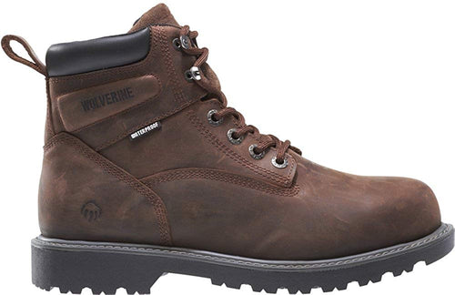 Wolverine Floorhand zapatos de trabajo impermeables con puntera de acero, 6 pulgadas, para hombre