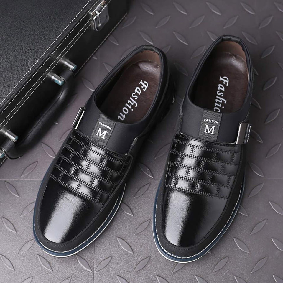 COSIDRAM - Mocasines de piel auténtica transpirables para hombre, estilo informal, para conducir, color negro y marrón, para hombres y mujeres, para trabajo, oficina o al aire libre
