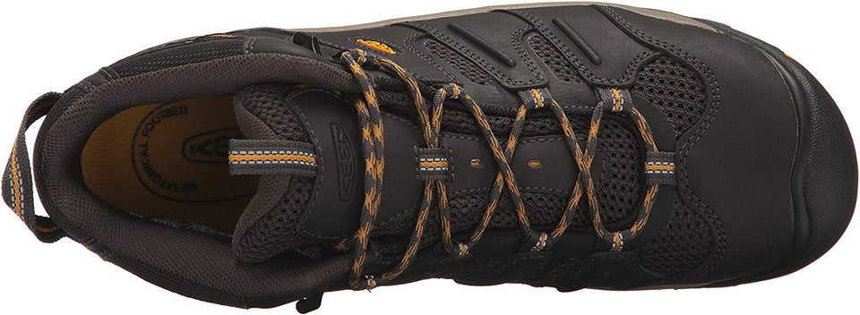 Keen Utility Lansing Mid Botas industriales impermeables para hombre (punta de acero)