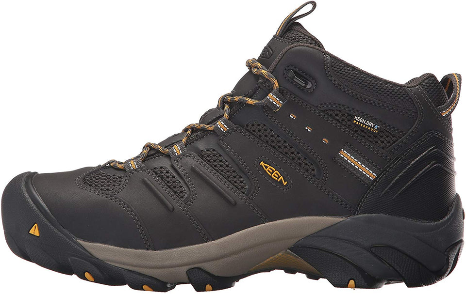 Keen Utility Lansing Mid Botas industriales impermeables para hombre (punta de acero)